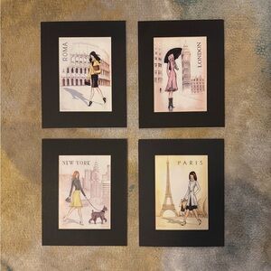 *BRAND NEW* Fashion Capital Wall Prints (4 total)